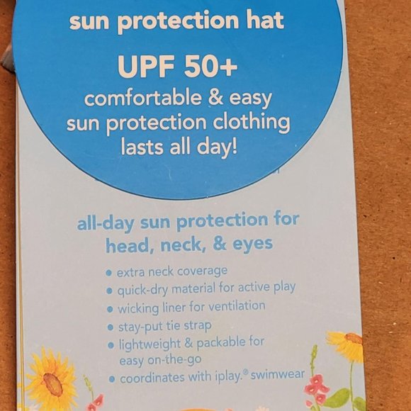 I Play Sun Protection Hat 2T-4T Blue - Picture 7 of 7